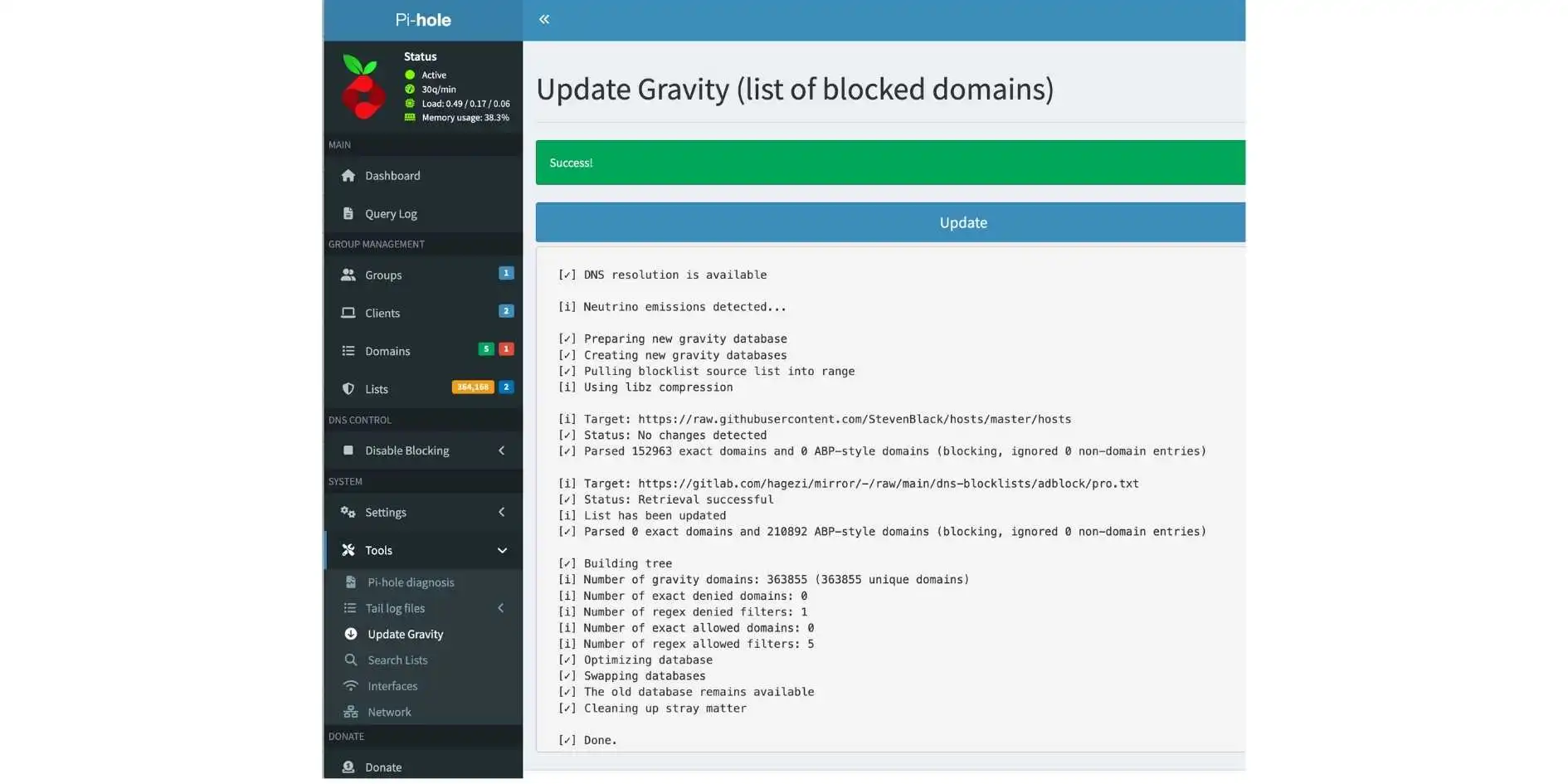 raspberry-pi-pihole-gravity-pull